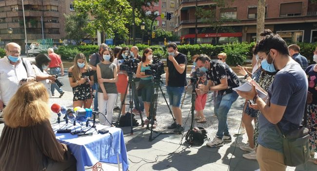 APA Convocatoria de prensa en Zaragoza de Fasamet y Cesm Aragón
