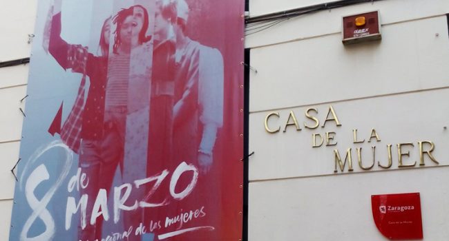 Fachada de la Casa de la Mujer donde se celebrarán la mayoría de actos. Foto: @IgualdadZGZ