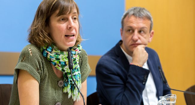 Artigas y Rivarés explican las decisiones del Gobierno de Zaragoza. Foto: Miguel G. García (AZ)