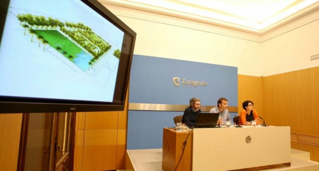 Muñoz y Giner durante la presentación de la propuesta. Foto: AZ
