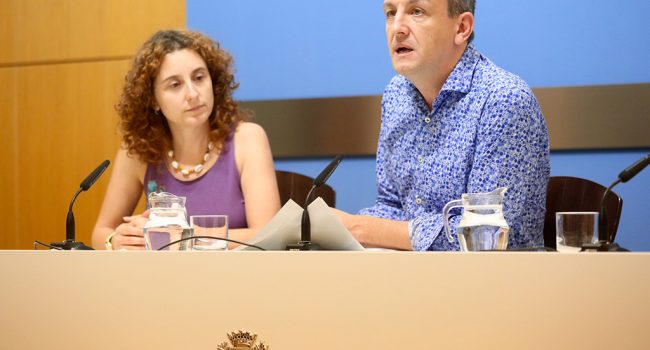 Rivarés y Gracia durante la rueda de prensa de este viernes. Foto: AZ