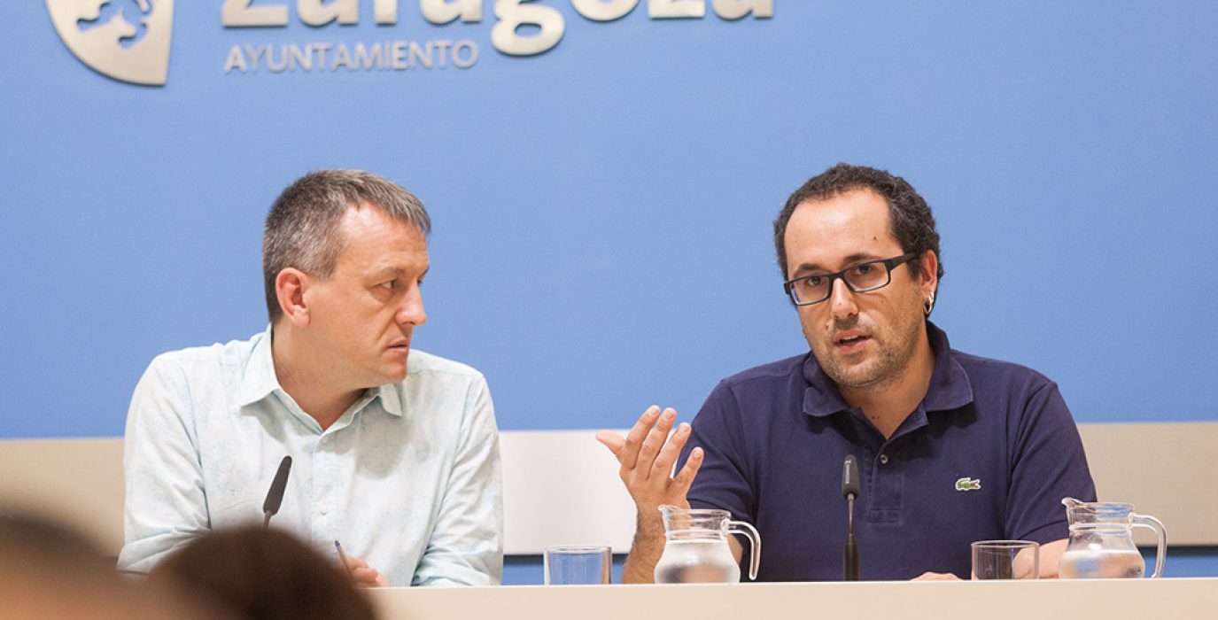 Rivarés y Cubero durante la rueda de prensa de este lunes. Foto: Daniel Marcos (AZ)