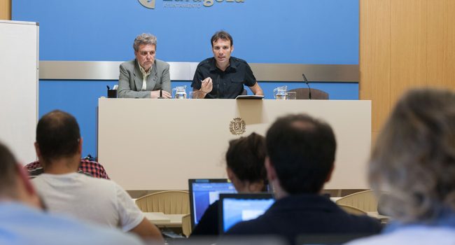 Usón y Muñoz durante la rueda de prensa de este jueves. Foto: Daniel Marcos