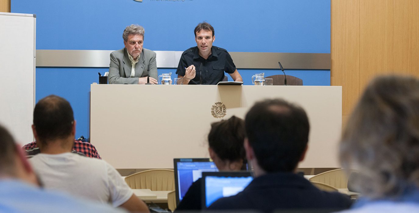 Usón y Muñoz durante la rueda de prensa de este jueves. Foto: Daniel Marcos