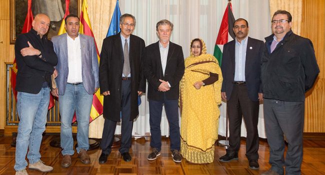 Encuentro entre el alcalde y el ministro de Cooperación del Sahara Occidental. Foto: AZ