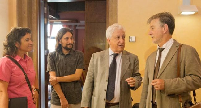 Luisa Broto, Pablo Híjar, Fernando García Vicente y Pedro Santisteve.