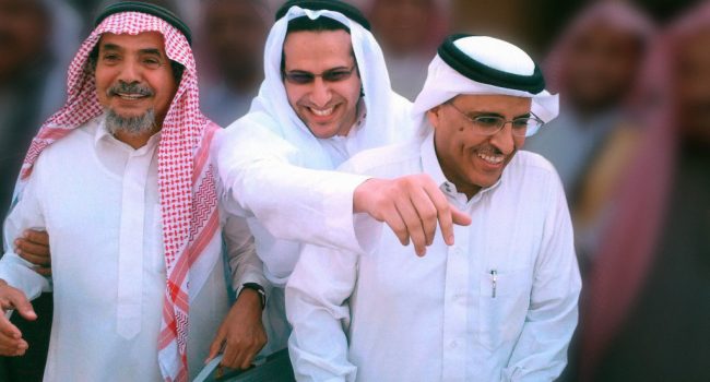 Abdullah al-Hamid, Mohammad Fahad al-Qahtani, y Waleed Abu al-Khair. Foto: Fundación Right Livelihood Award
