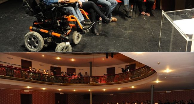Acto de Podemos Aragón en Alcanyiz.