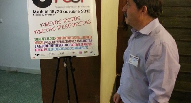 Agustín Yanel durante el Tercer Congreso de FeSP. Foto: FeSP