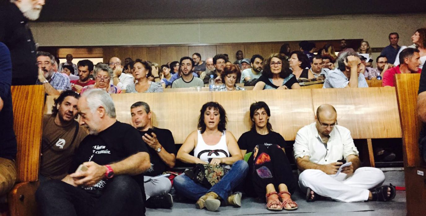 Delegación de Ahora Aragón en Común en la Asamblea estatal celebrada en Madrid. Foto: @AhoraEnComunARA