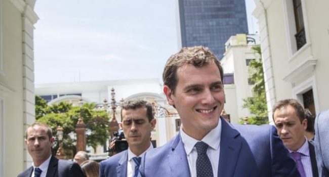 Albert Rivera en Venezuela en mayo de 2016.