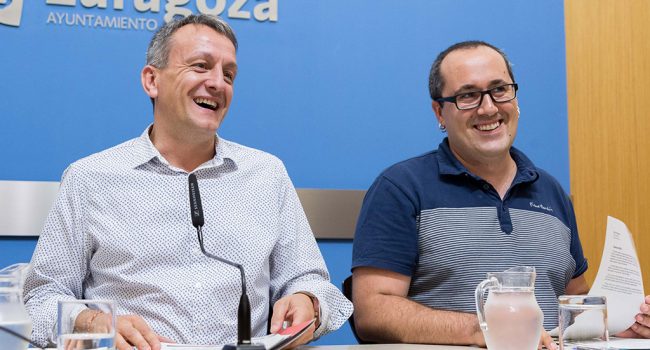 Rivarés y Cubero durante la rueda de prensa de este viernes. Foto: Miguel G. García (AZ)