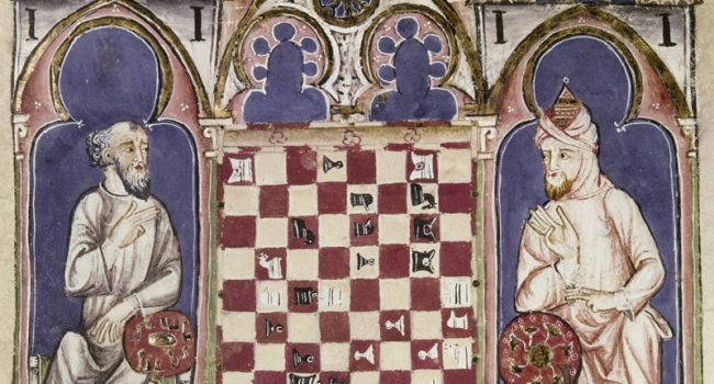 Ajedrez en el siglo XIII,
'Cantigas de Alfonso X'.