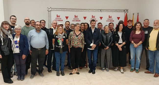 Álvaro Sanz anuncia que no repetirá como coordinador general de Izquierda Unida Aragón durante la inauguración de la nueva sede en Zaragoza