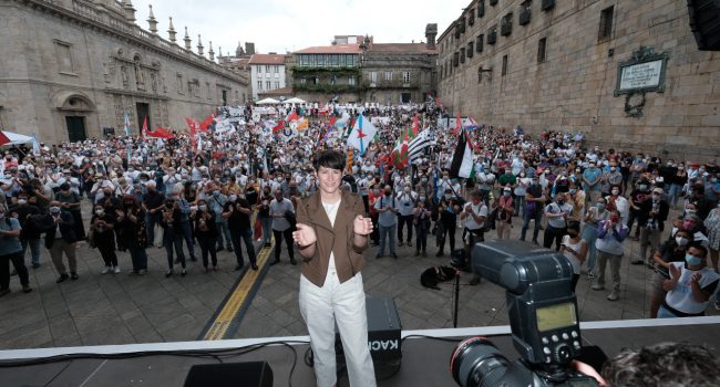 Ana Pontón en el acto central del Día da Patria Galega. Foto: BNG