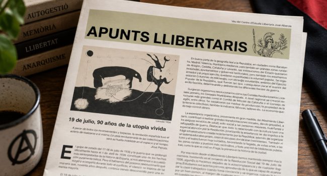 “Apunts Llibertaris”, la nova publicació impulsada pel Centre d’Estudis Llibertaris José Alberola des de les Terres Baixes del Cinca.