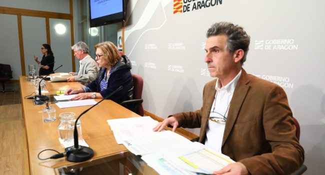 Ventura y Falo durante la comparecencia de este martes. Foto: DGA