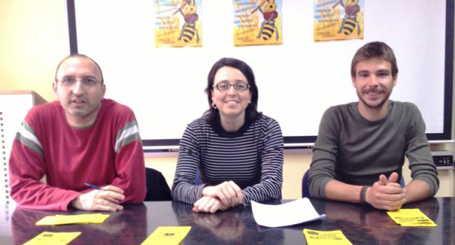 Representantes del Movimiento Aragón sin Transgénicos presentaron ayer la programación de la Semana de Lucha