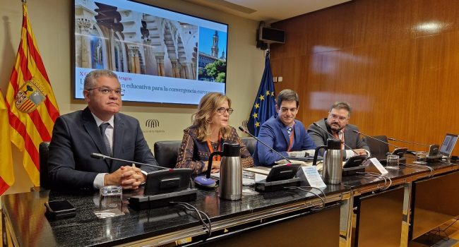 (Archivo) La directora general de Política Educativa del Gobierno de Aragón, Ana Moracho, en la apertura del X Congreso de Inspección Educativa | Foto: DGA