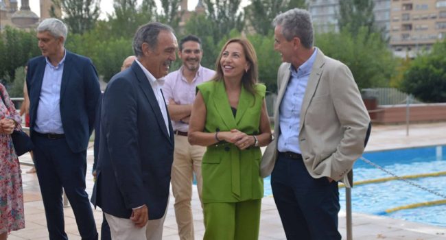 (Archivo) Natalia Chueca visita las instalaciones del club privado Centro Natación Helios | Foto: PP Zaragoza