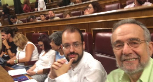 Bail y Arrojo en el arranque de la XIII legislatura. Foto: @ecoingeniero