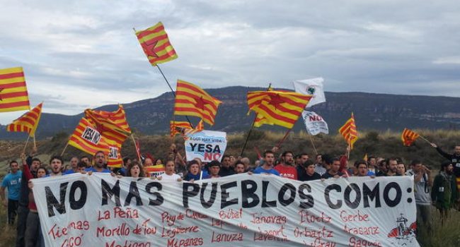 Artieda un pueblo que lucha contra el pantano de Yesa. Foto: Valentín Cazaña