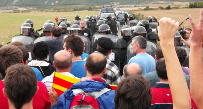 Resistencia en Artieda. Foto: Tierra de Barrenaus