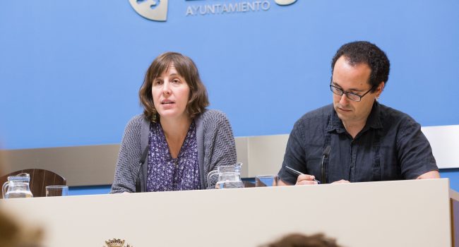 Artigas y Cubero durante la rueda de prensa. Foto: Miguel Gracia García