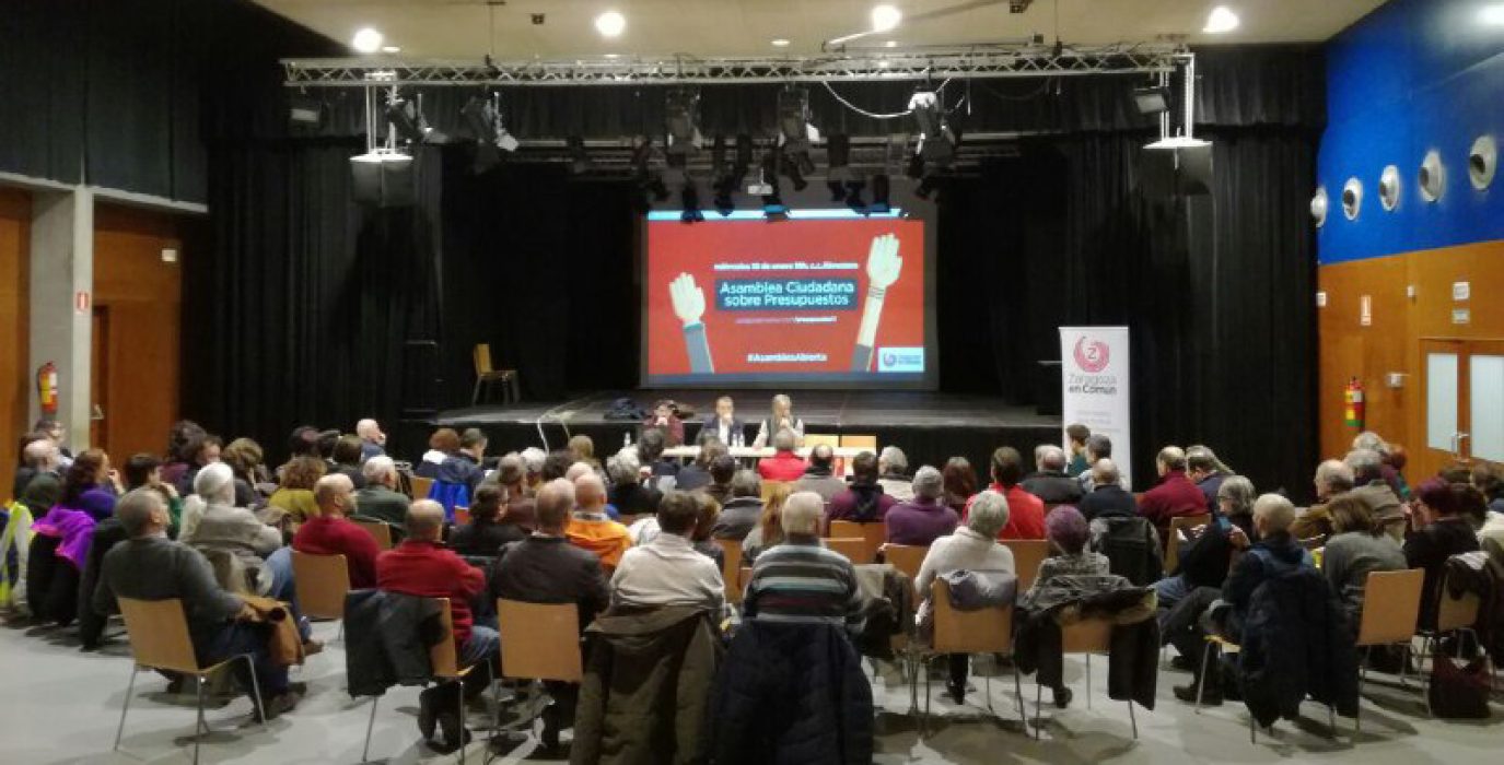 Imagen de archivo de una Asamblea Ciudadana de Zaragoza en Común | Foto: ZeC