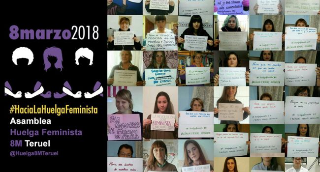 Las fotos se pueden enviar a huelgafeministateruel@gmail.com.