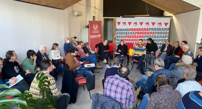 Asamblea de Izquierda Unida de Zaragoza Ciudad celebrada este sábado. Foto: IU