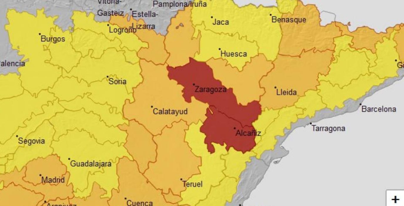 Previsión de AEMET para este martes, 11 de julio, en Aragón.