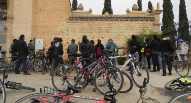 Edición anterior de la Bicicletada Memoria Histórica.