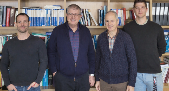 De izquierda a derecha: Mattia Ghirardello, Pedro Merino, Tomás Tejero, Ignacio Sanz | Foto: Unizar