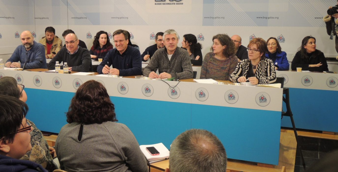 Reunión el pasado 16 de enero del Consello Nacional del Bloque Nacionalista Galego. Foto: BNG
