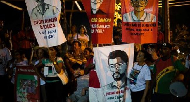 Homenaje a las víctimas en el marco del Congreso Nacional de campesinos. Foto: Joka Madruga