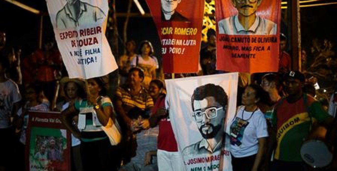 Homenaje a las víctimas en el marco del Congreso Nacional de campesinos. Foto: Joka Madruga