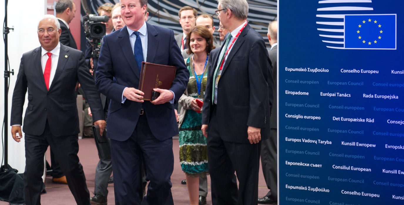 Cameron a su llegada a Bruselas. Foto: European Council