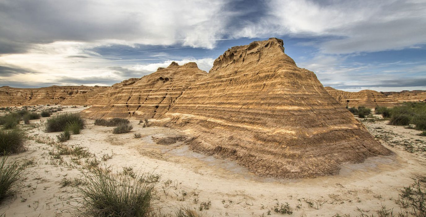 una formación rocoso en Bardenas