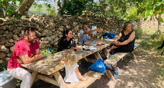 Con Mirko, Fernando y Cristina en el Refugio Alto Mijares