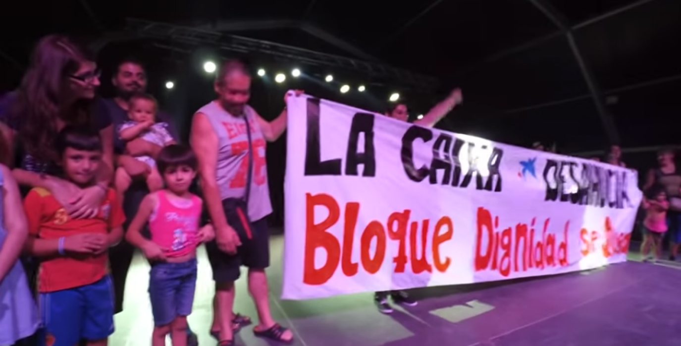 Apoyo vecinal en las fiestas de las Delicias a las familias afectadas. Foto: Asamblea Delicias