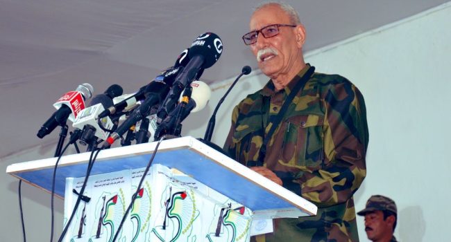 Brahim Ghali, Secretario General del Frente Polisario y Presidente de la República Árabe Saharaui Democrática. Foto: @Polisario_