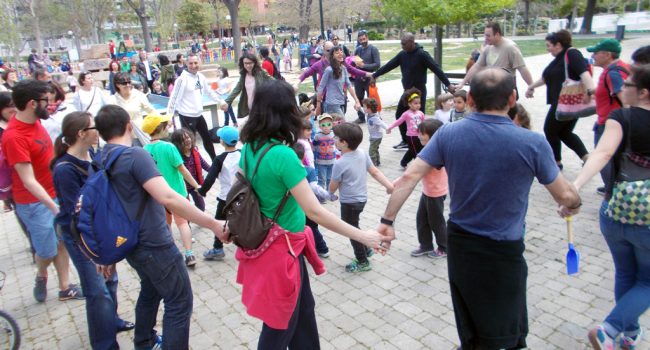 Imagen de una actividad de la jornada en el Parque Bruil.
