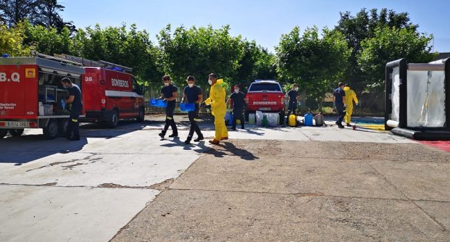 Burbáguena Desinfección Bomberos