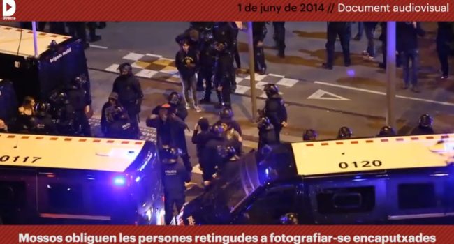 Imágen del vídeo de La Directa.
