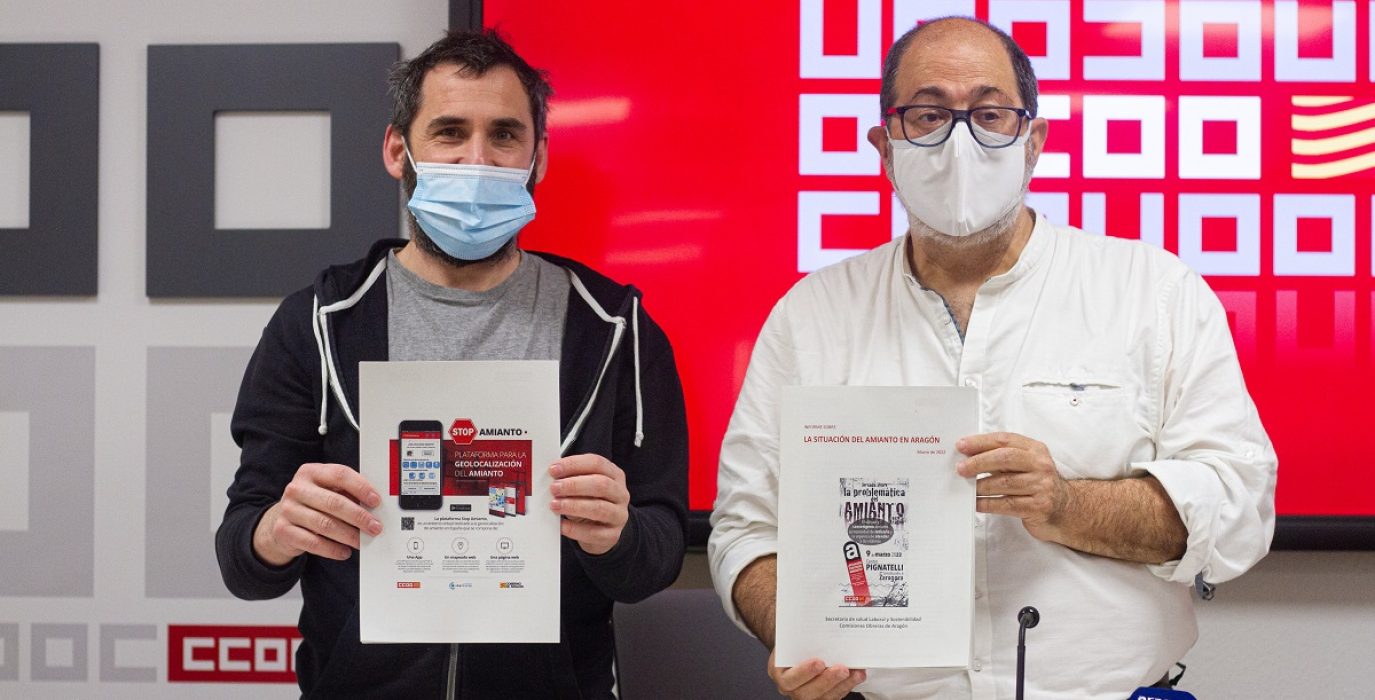 CCOO Aragón asegura que hay que aprovechar los fondos europeos para retirar el amianto instalado Luis Clarimon 1