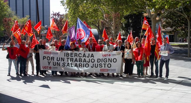 CCOO Aragón denuncia “la presión a la que somete Ibercaja a su plantilla” y reclama mejoras salariales