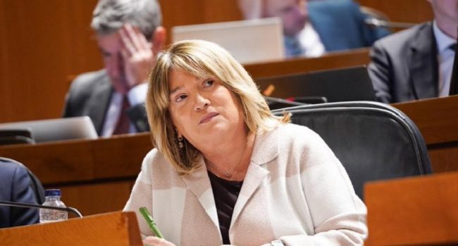Tomasa Hernández, consejera de Educación de la DGA | Foto: Cortes de Aragón
