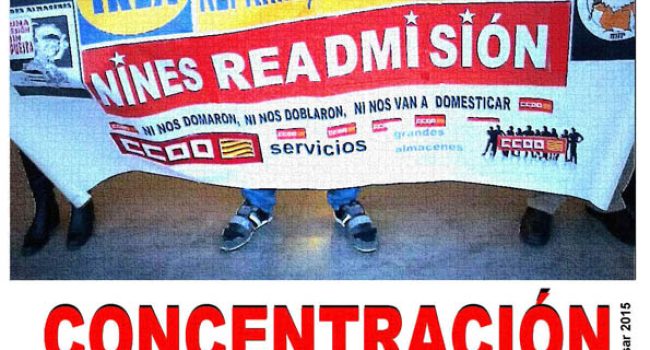 Cartel de la convocatoria de esta tarde.