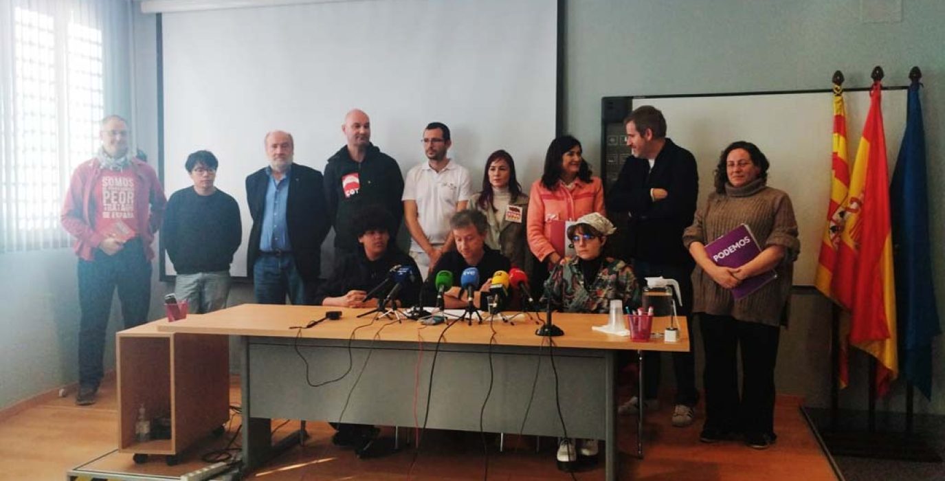 Un instante de la rueda de prensa de este miércoles. | Foto: FAPAR